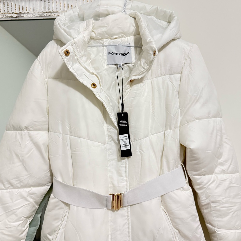 White puffer jacket for winter - Picture 2 of 4